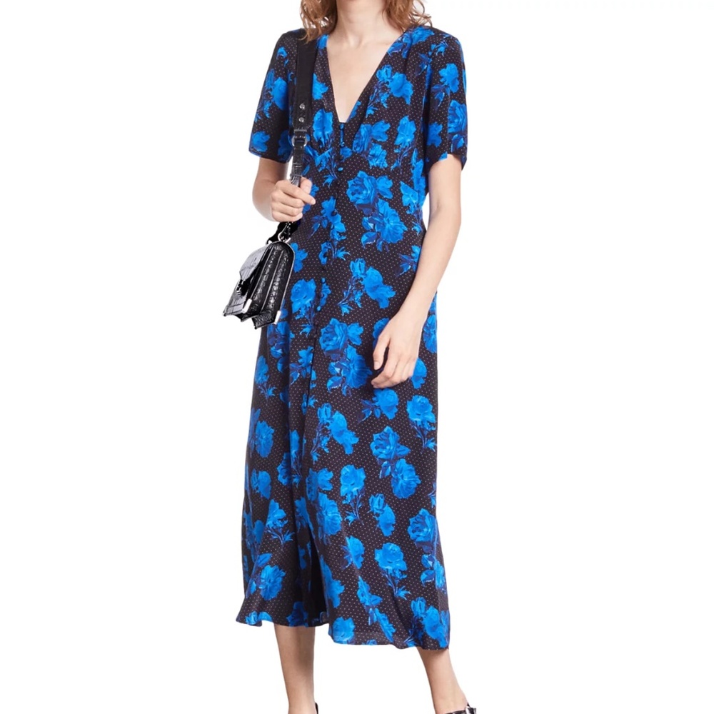 The Kooples NWT 100% Silk Midi Dress